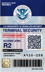 Airport ID badge.
