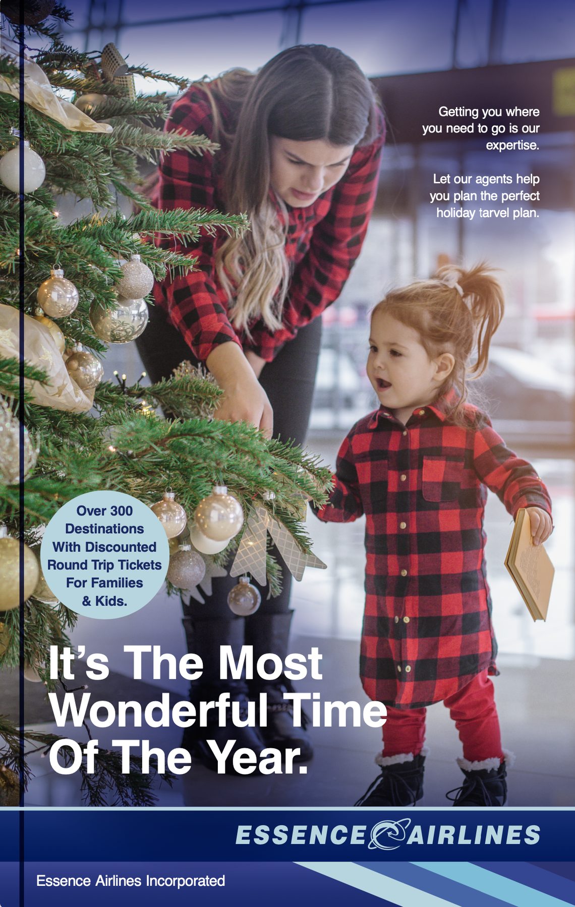 The story takes place around Christmas.