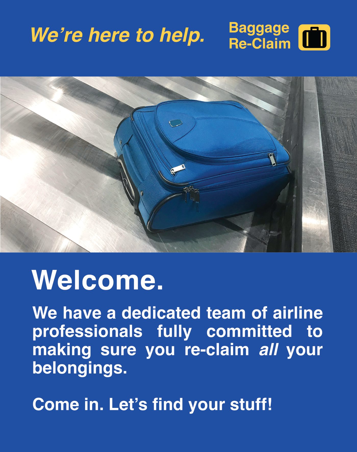 A suggestion of the bag lost in some terminal somewhere.
