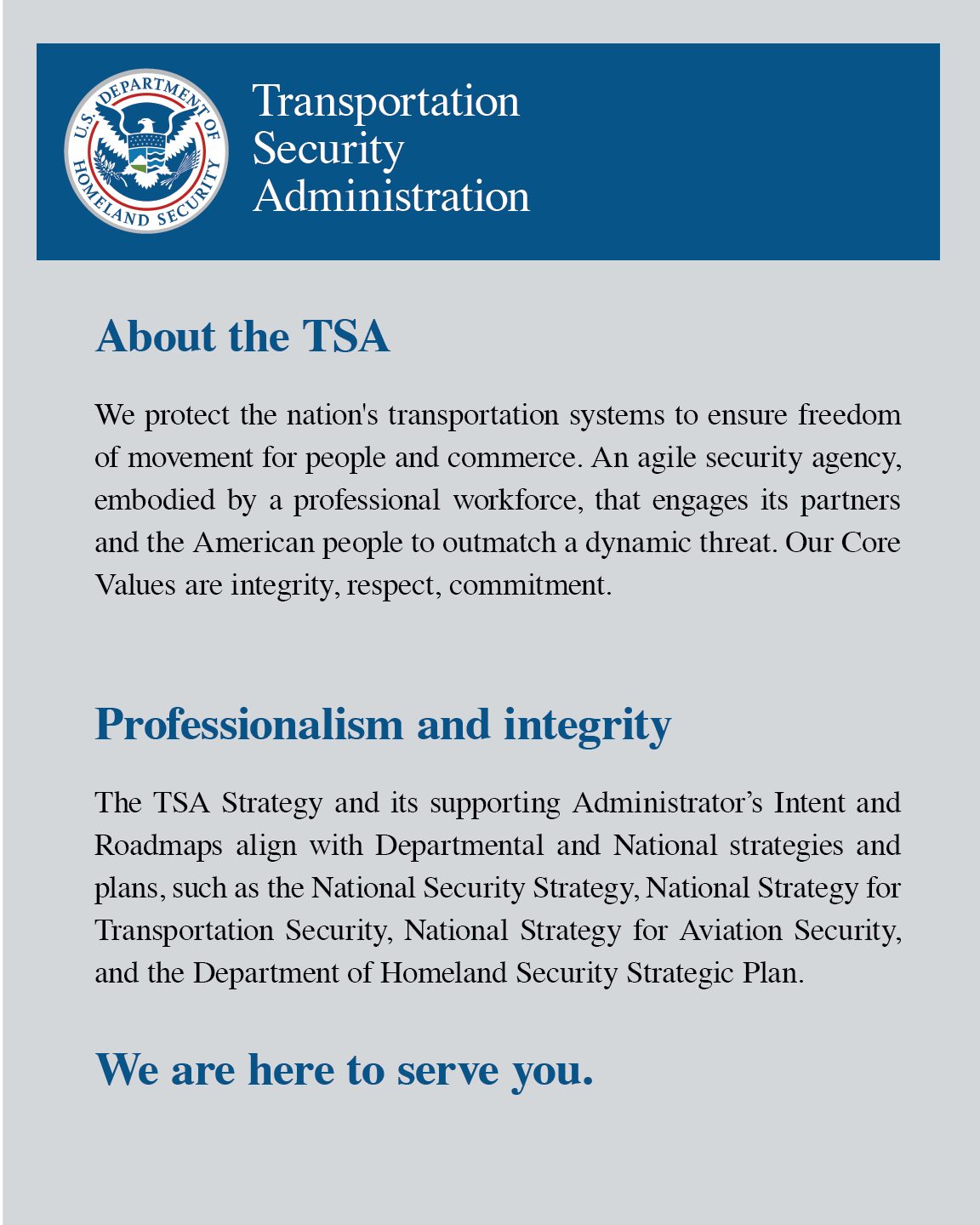 Three paragraphs of agency boilerplate, which is the most convincing thing a wall can carry.