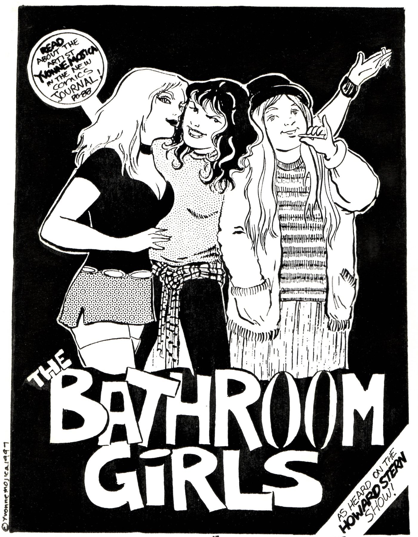 Hand-lettered promotion for the book, scanned from the original.
