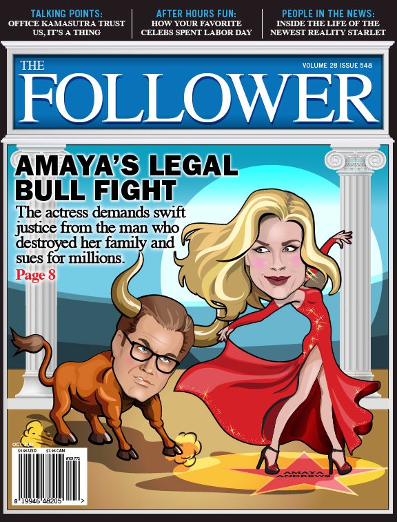 The magazine that started it — a cover caricature built to be read in one pass on camera.
