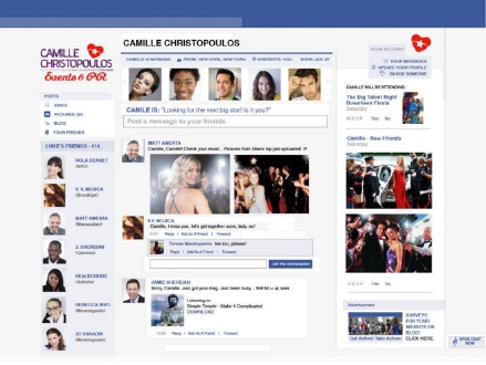 The profile page