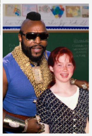 Kimmy and Mr. T