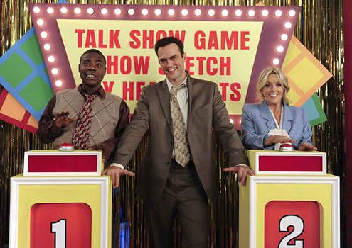 Graphics for a game show sketch within the show within the show.