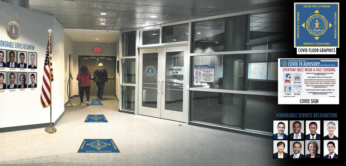 A photoshop mockup of a location that was used as FBI headquarters.