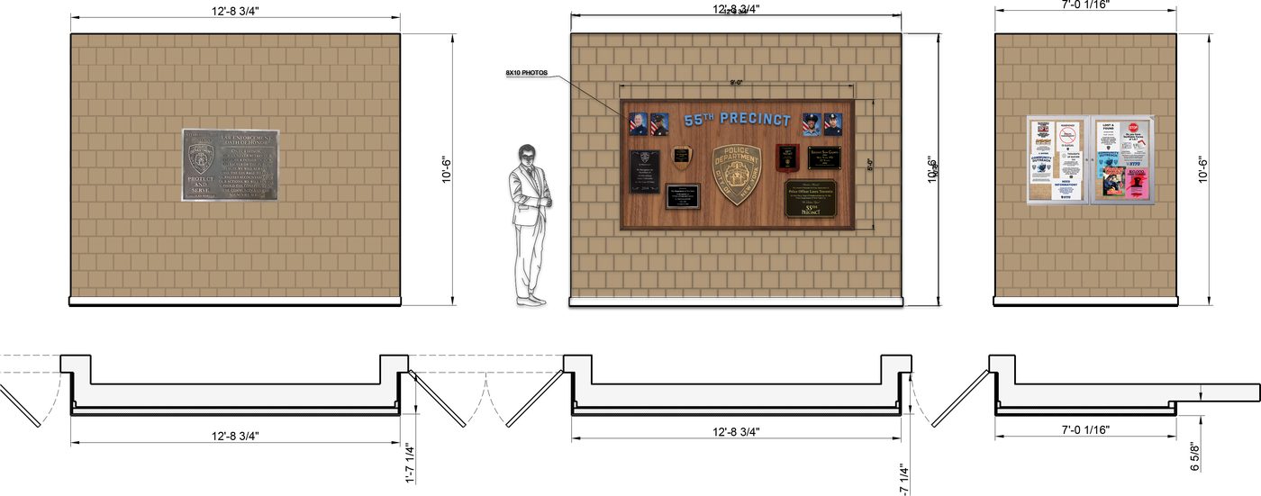 I also do mockups of where graphics will live on set, right on top of the art director’s elevations. This helps us finalize the sizes of everything we are fabricating and creates very detailed work notes for the set dressers to follow to ensure perfect and speedy installation of all the assets.