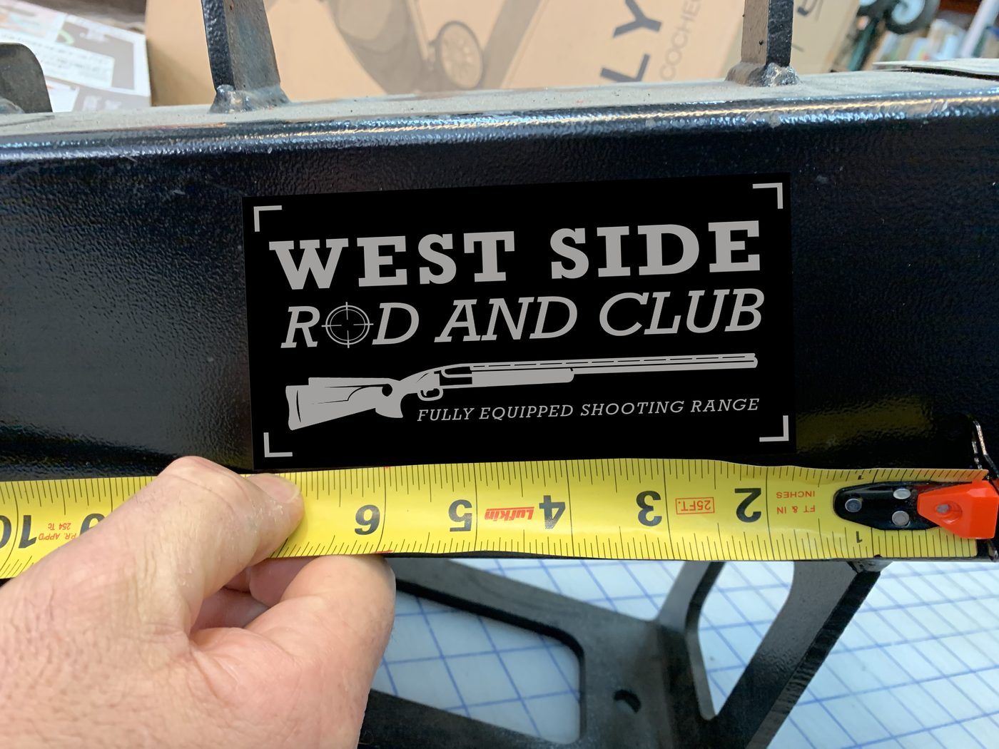 The range’s own mark, measured on the bench before it went to print.