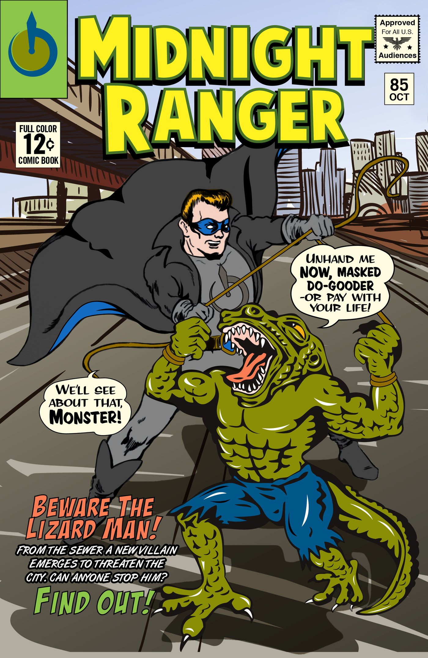 Sixties heroes fought villains with animal alter-egos, so the Midnight Ranger got a Lizard Man.