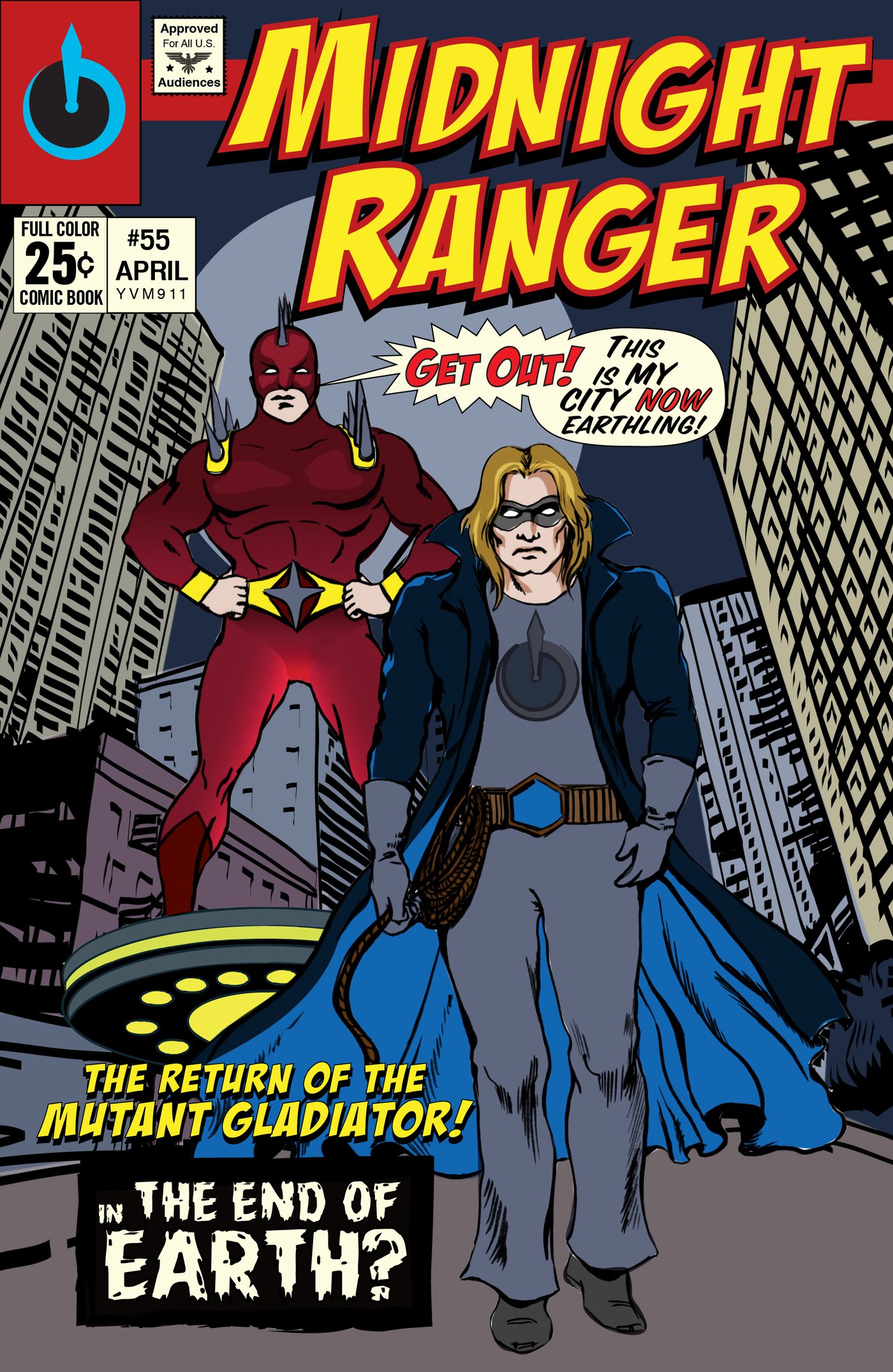 Twenty-five cents by now, and the cover copy has started shouting.