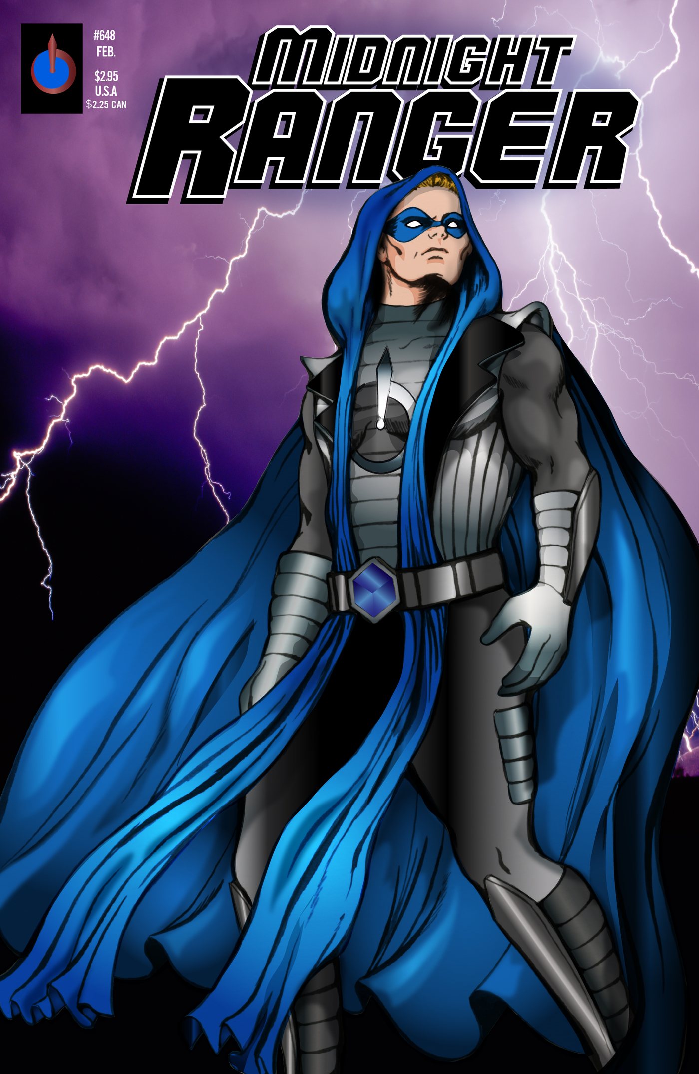 One figure, one lightning strike, nothing else — which is how covers work once the character is famous.