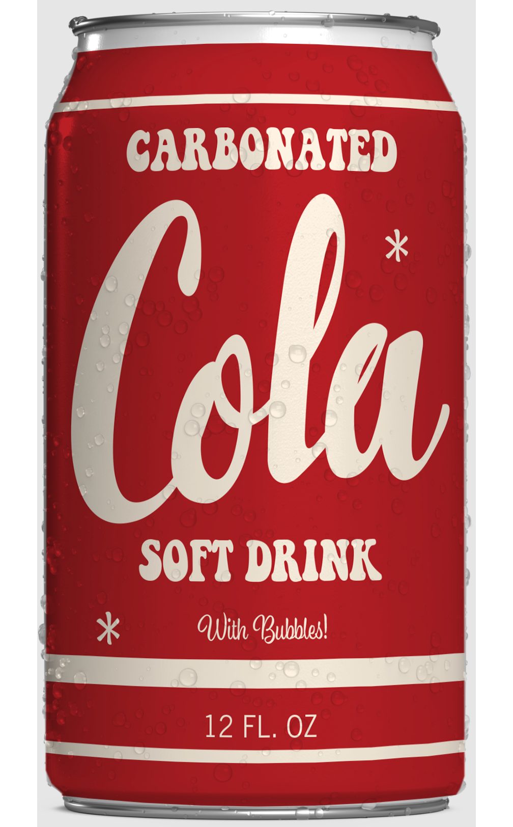 Script lettering on deep red, aged as though the can has been in production since the fifties.