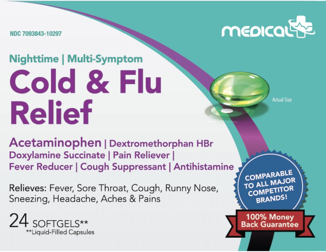 Nighttime, multi-symptom, with the actives listed the way a pharmacist would expect.