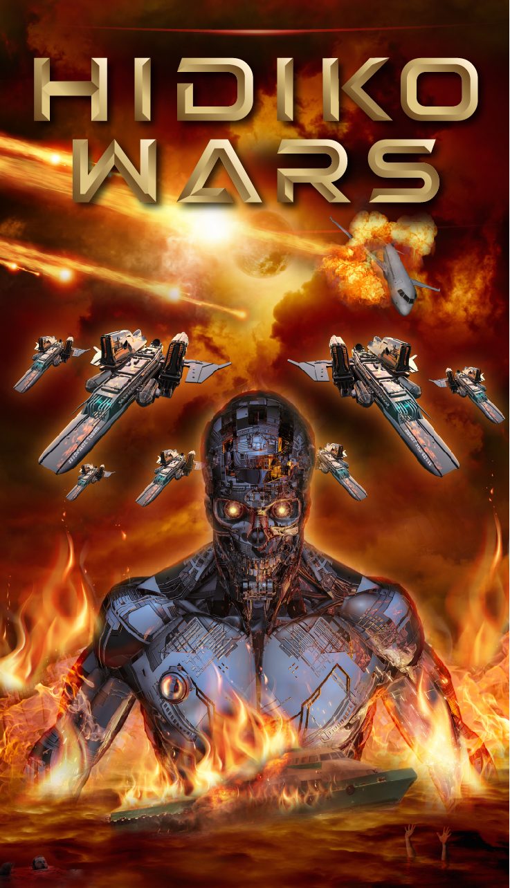 Key art at poster scale &mdash; fleet, fire and a chrome skull.