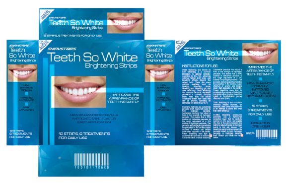 Brightening strips, in a carton that had to look like it came from a real oral-care aisle.