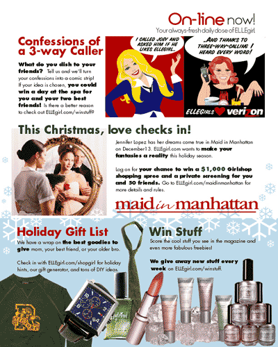 ELLEgirl.com &middot; holiday issue