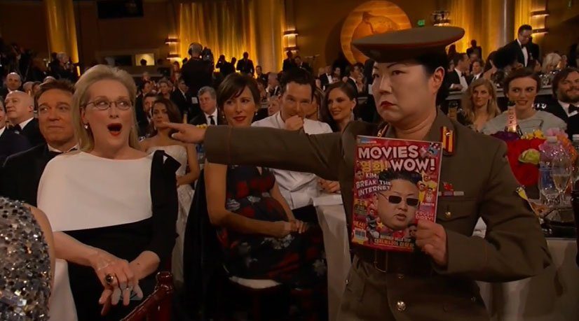 Beside Meryl Streep