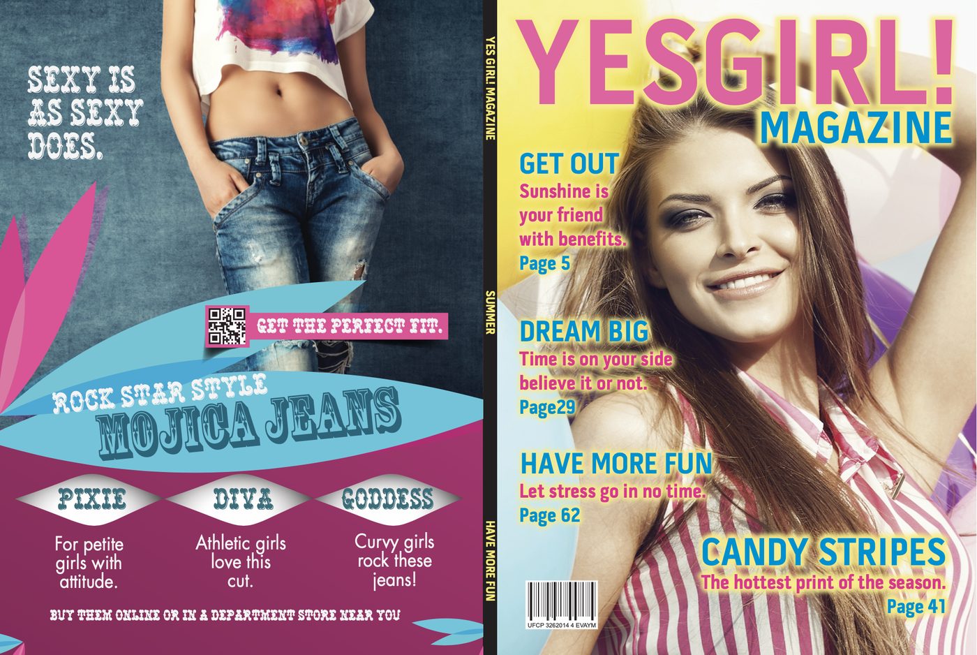 Yes Girl &middot; candy stripes