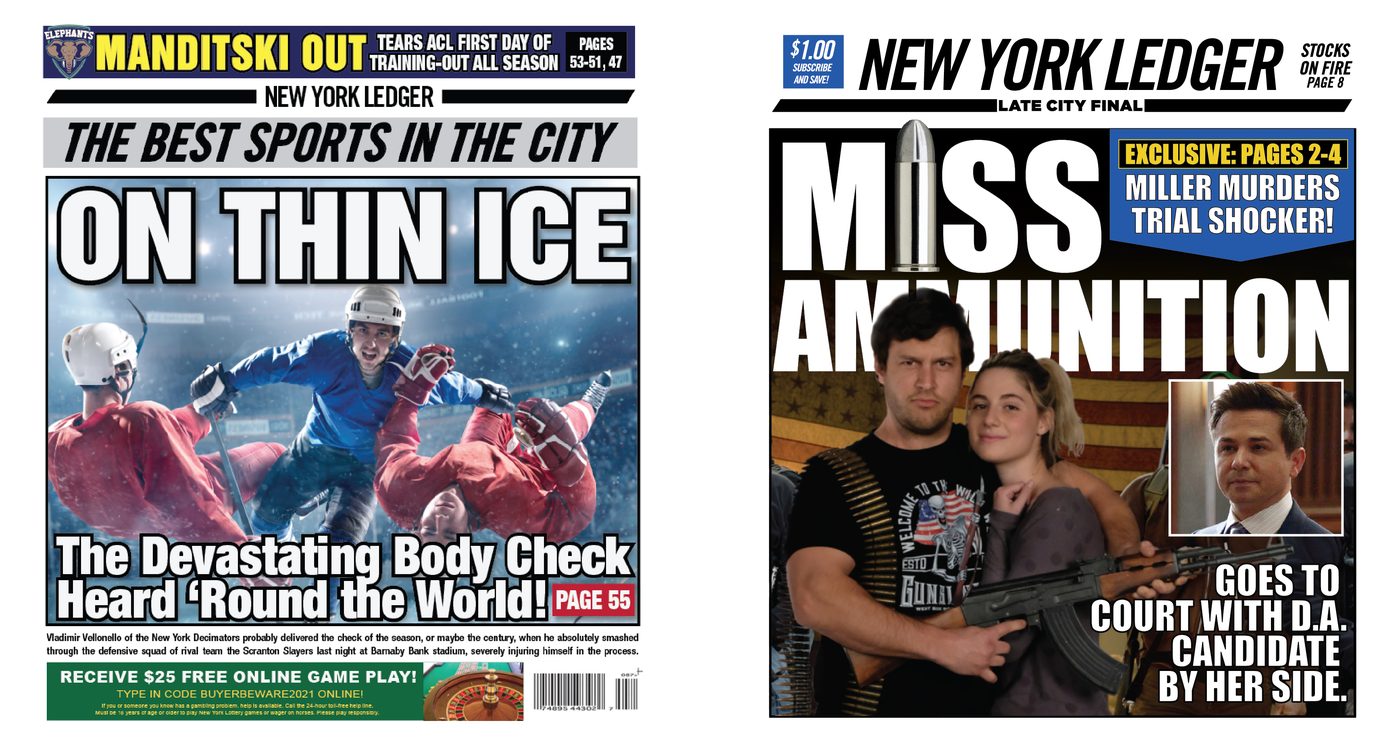 New York Ledger &middot; double-sided hero