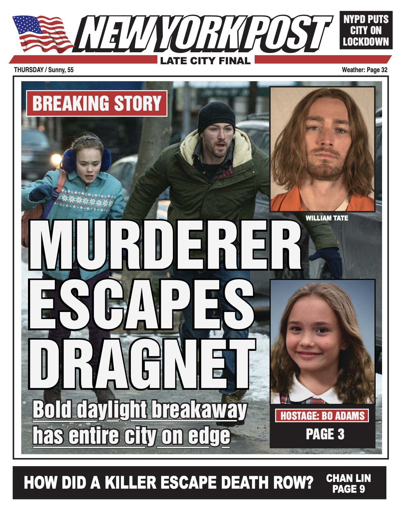 Murderer Escapes Dragnet