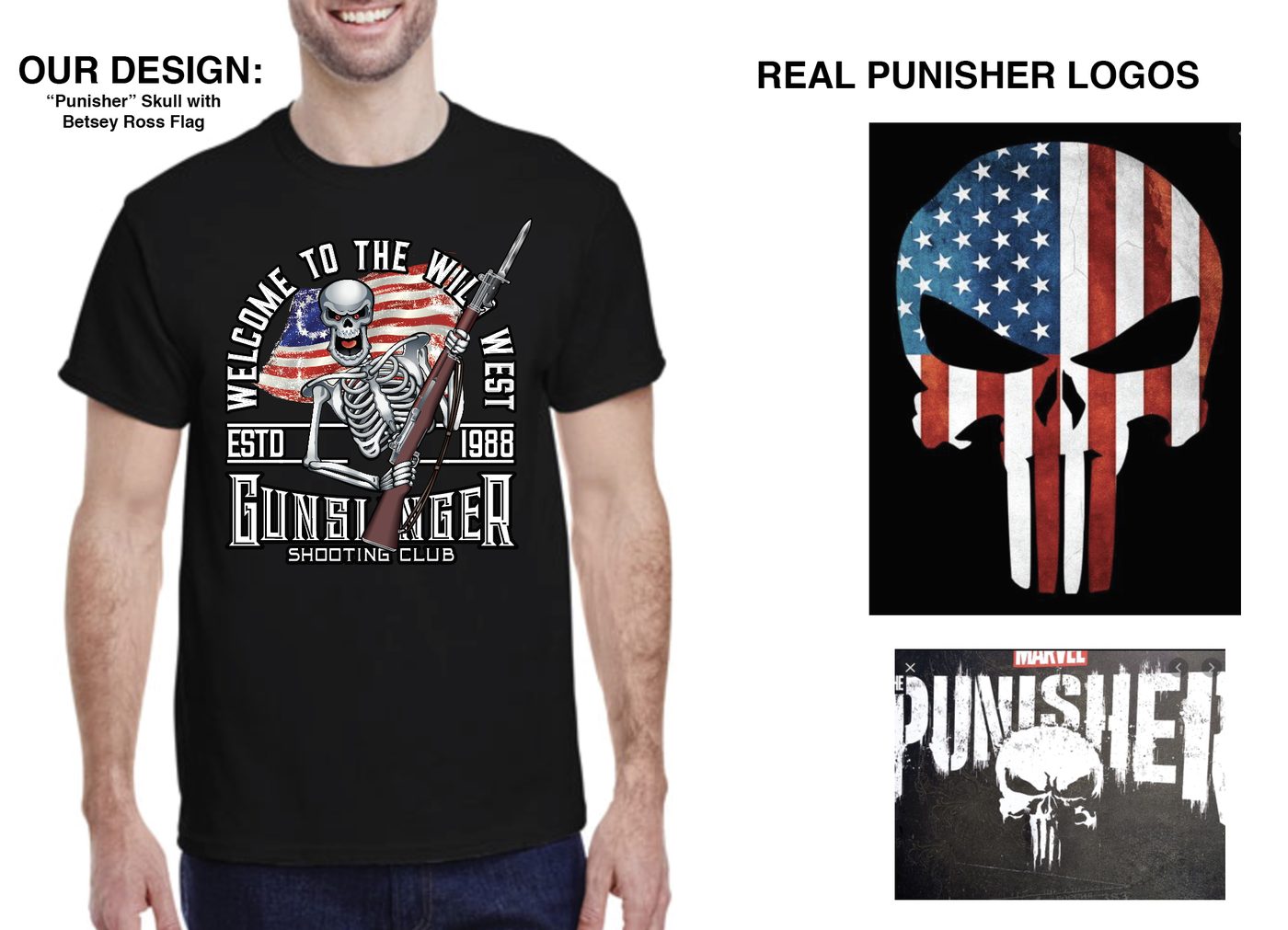 and the T-shirt